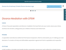 Tablet Screenshot of divorcethesmartway.ca